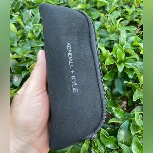 Kendall & Kylie Black Zip Pouch/ Eyeglasses case